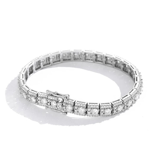 Moissanite Tennis Bracelet – Double Row