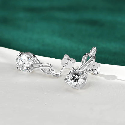 Lumine Moissanite Hoop Earrings