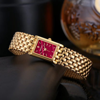 Aurum Rectangular Link Watch