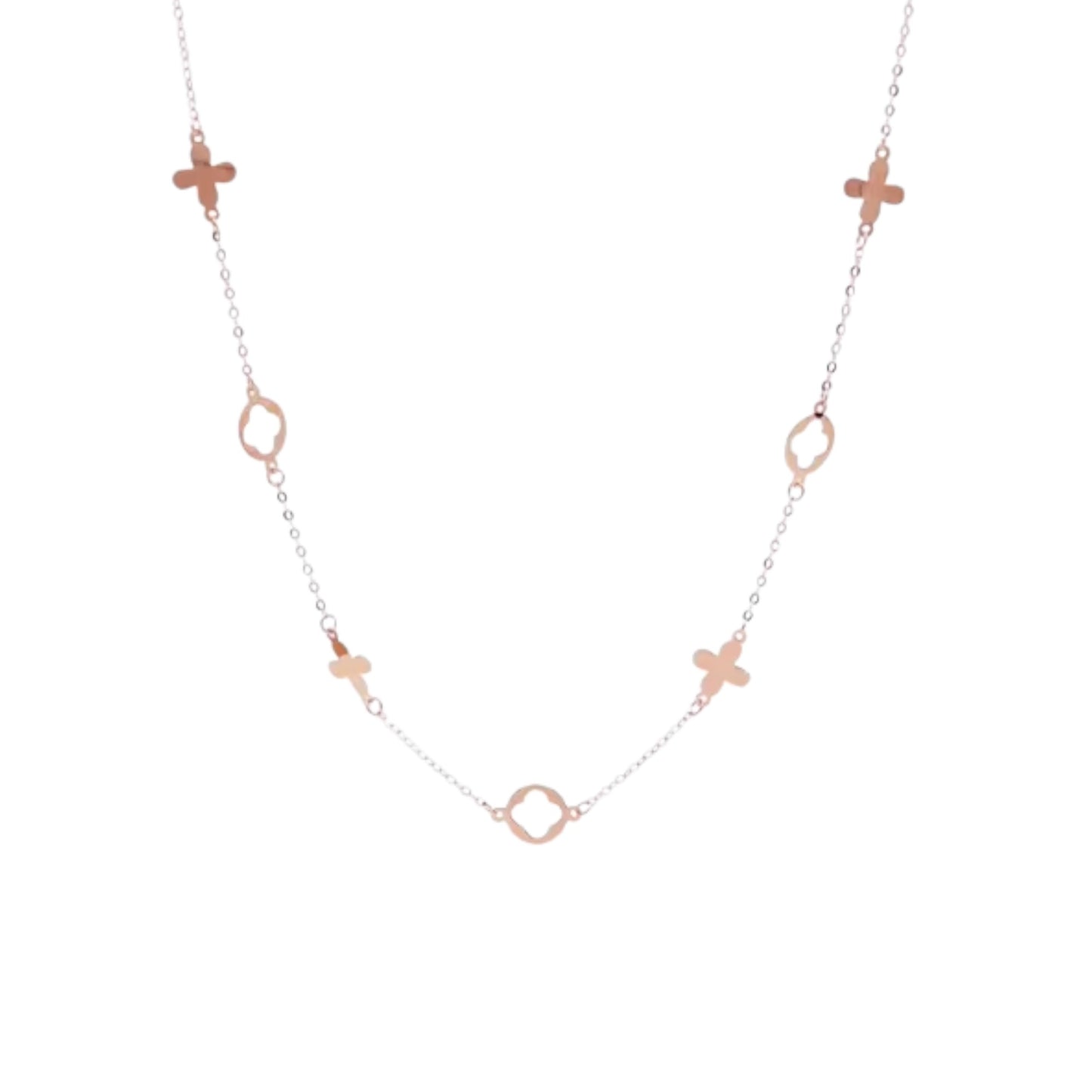 Dainty Clover Fine Link Chain