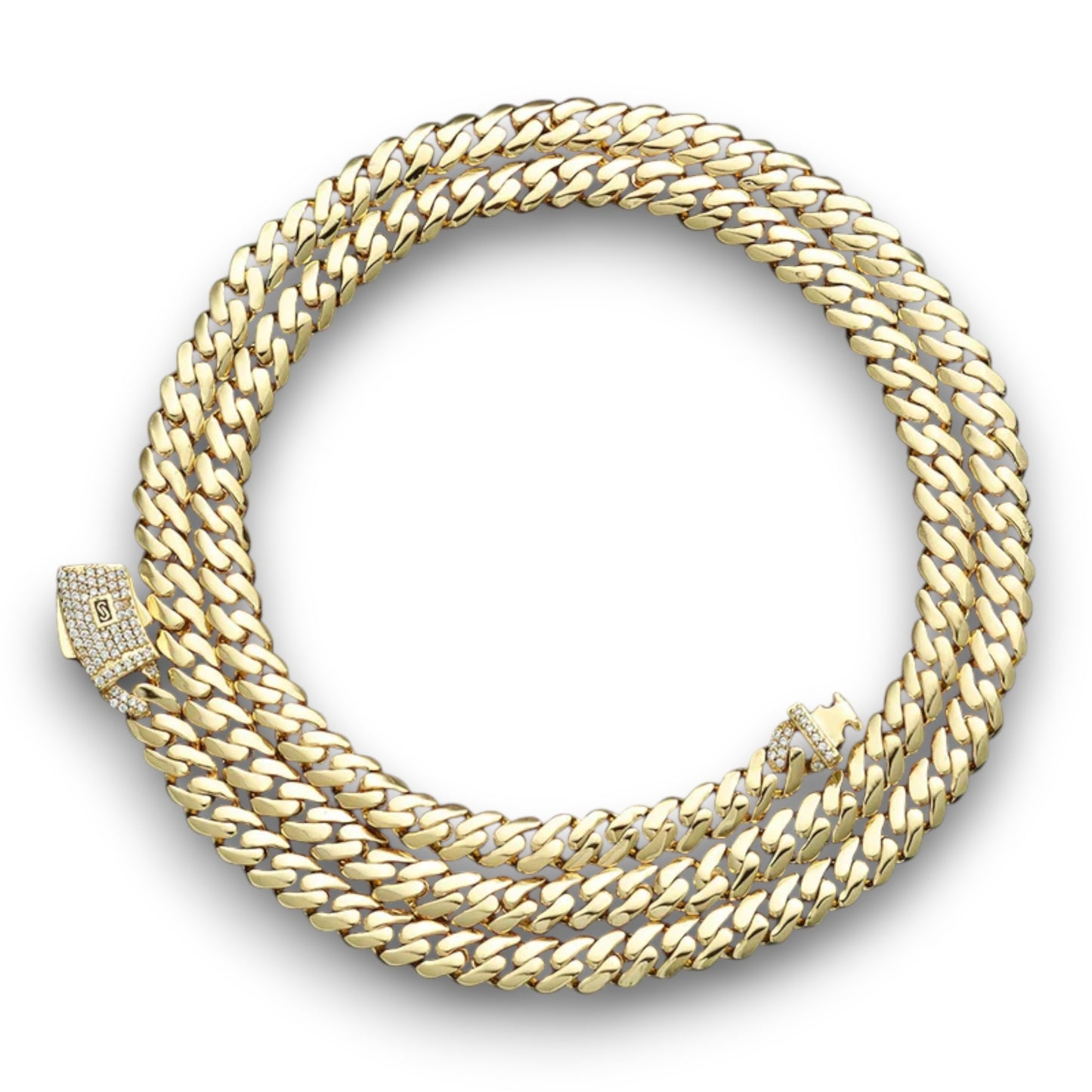 Monaco Moissanite Pave Cuban Chain