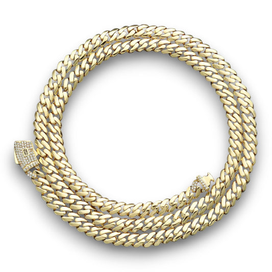 Monaco Moissanite Pave Cuban Chain