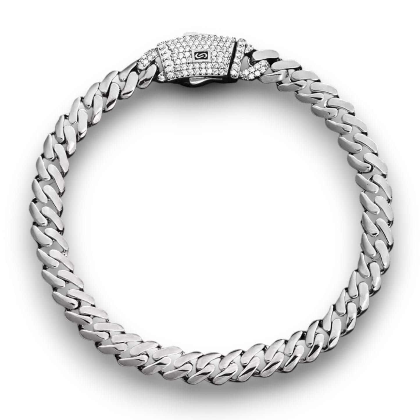 Monaco Moissanite Pave Cuban Chain